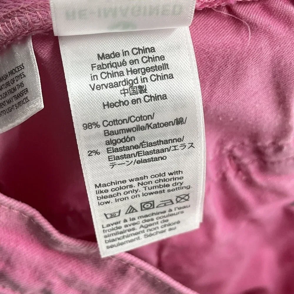 VGUC J. Crew Pink Straight Leg Women's Jeans Sz 29